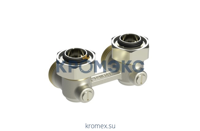 Клапан запорный LV-KB DN 20 PN 10, Т=95 °С, угловой, без возможности опорожнения, для нижнего присоединения к радиатору, Ридан 003L0393R