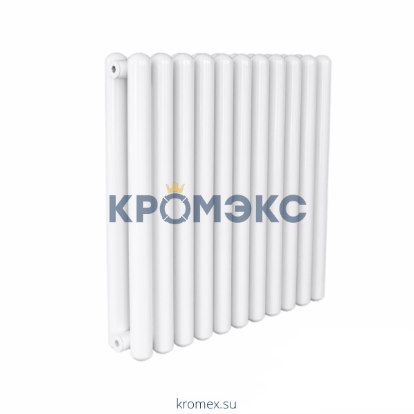 Радиатор трубчатый Гармония С40 1-1250 10 секций с боковой подводкой ВР G 1/2" RAL 7043 (Транспортный серый B) КЗТО ГС401125010