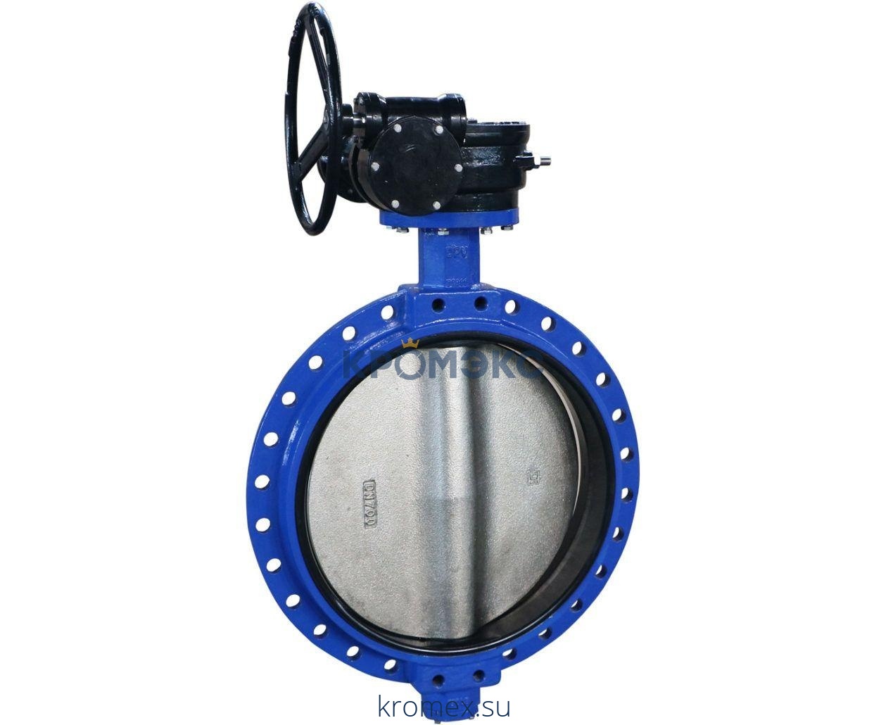 Затвор дисковый поворотный чугун VPE4448-08EP Ду 800 Ру16 фл с редуктором диск чугун манжета EPDM Tecofi VPE4448-08EP0800