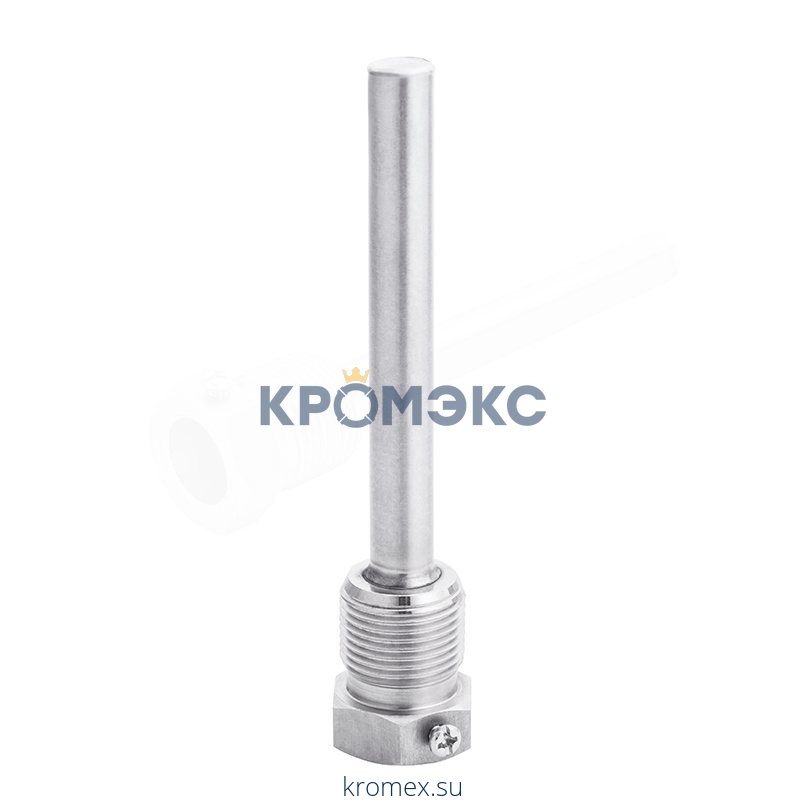 Гильза сталь нерж БТ серии 211 для термометра Дн 10 (1/2") L=150мм НР Росма 00000002992
