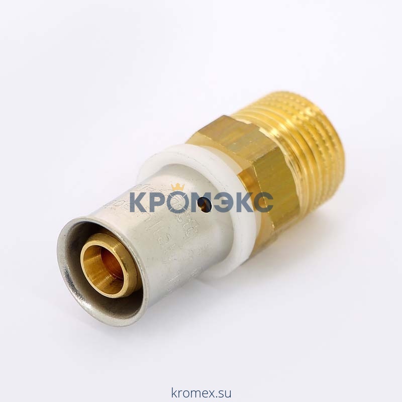 Муфта МП латунь пресс Дн 16х1/2" НР UNI-FITT 10512G001604