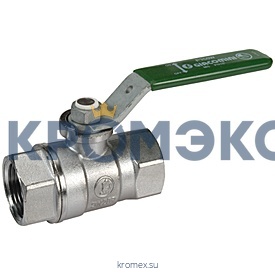 Кран шаровой латунь хром R250W Ду 32 Ру35 ВР рычаг Giacomini R250WX026