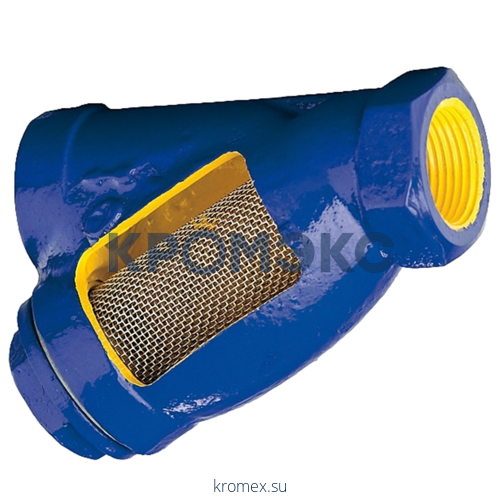 Фильтр сетчатый Y-образный чугун Ду 20 Ру16 Тмакс=200 oC G3/4" ВР 823А Zetkama 823A020C10