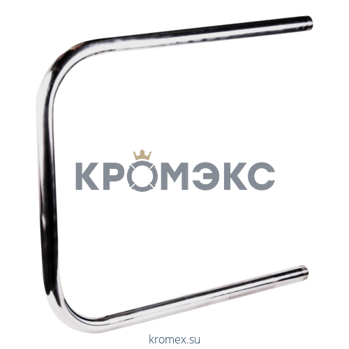 Полотенцесушитель водяной нерж сталь П-образный Ду 25 (1") НР 320х400мм боковое подключение б/к Эко Элит-Металл ВЭК-16-01