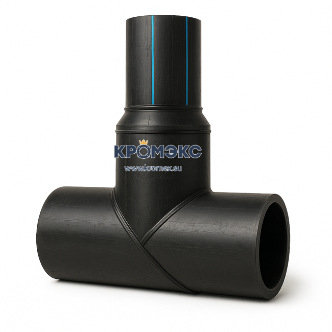 Тройник ПЭ100 (ПНД) сварной Дн450х355 мм SDR9 45гр