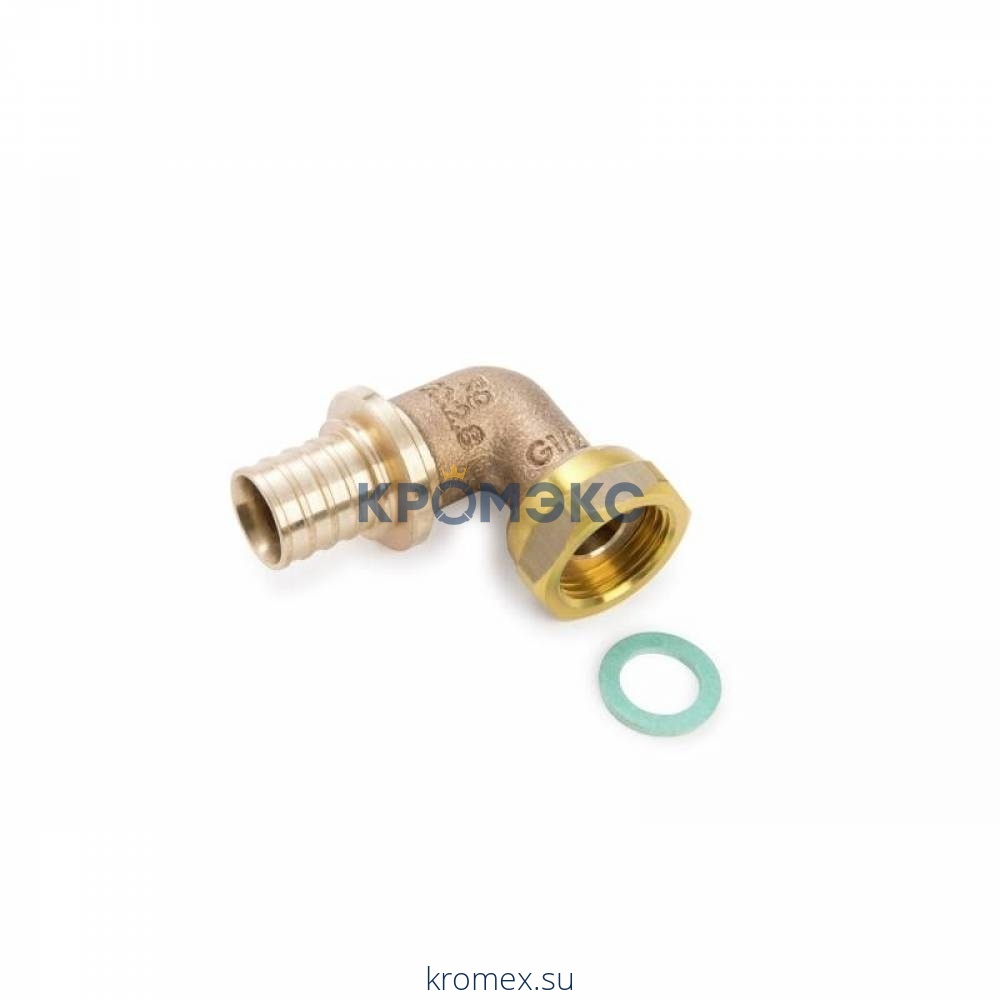 Угольник для PE-X бронза RAUTITAN RX+ Дн 16х1/2" с накидной гайкой Rehau 14563961001