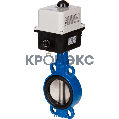 Затвор дисковый поворотный чугун SYLAX Ду 50 Ру16 межфл с эл/приводом BERNARD 380В диск нерж манжета EPDM Danfoss 149G041195