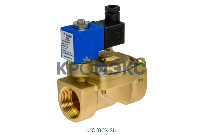 Клапан электромагнитный EV220R G 1, нормально открытый, 0,5-12 бар, с катушкой 230 В, 50 Гц, NBR, Ридан 032U718231R