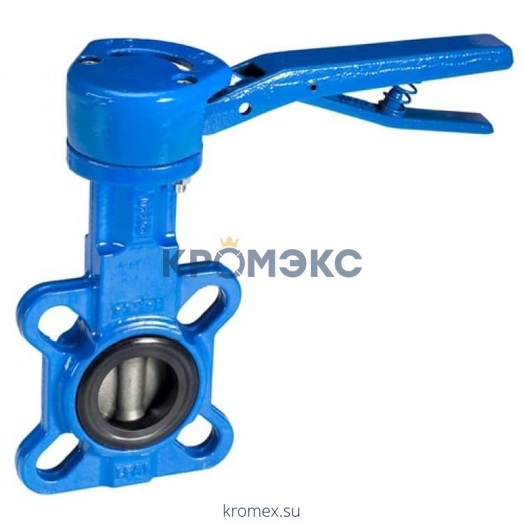 Затвор дисковый поворотный чугун VFY-LH(SYLAX) Ду 300 Ру16 с резьб проушинами с рукояткой диск чугун манжета EPDM эпоксидное покрытие чугунного диска затвора Danfoss 065B8418