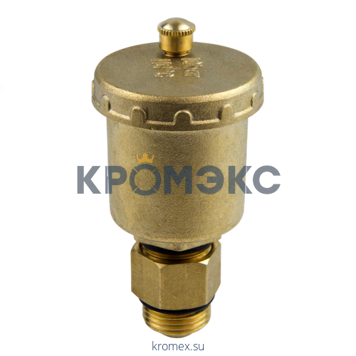 Воздухоотводчик автоматический латунь 5001 Ду 15 Ру10 G1/2" НР с клап Aquasfera 5001-01