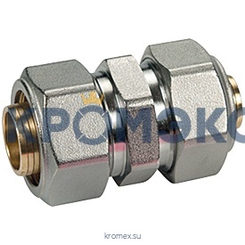 Муфта переходная МП латунь хром обжим R566AM Дн 32х26 Giacomini R566MX076