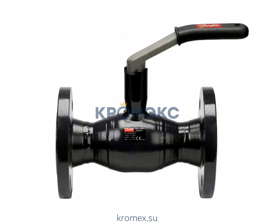 Кран шаровой сталь JIP-FF Ду 200 Ру16 фл Danfoss 065N0855G