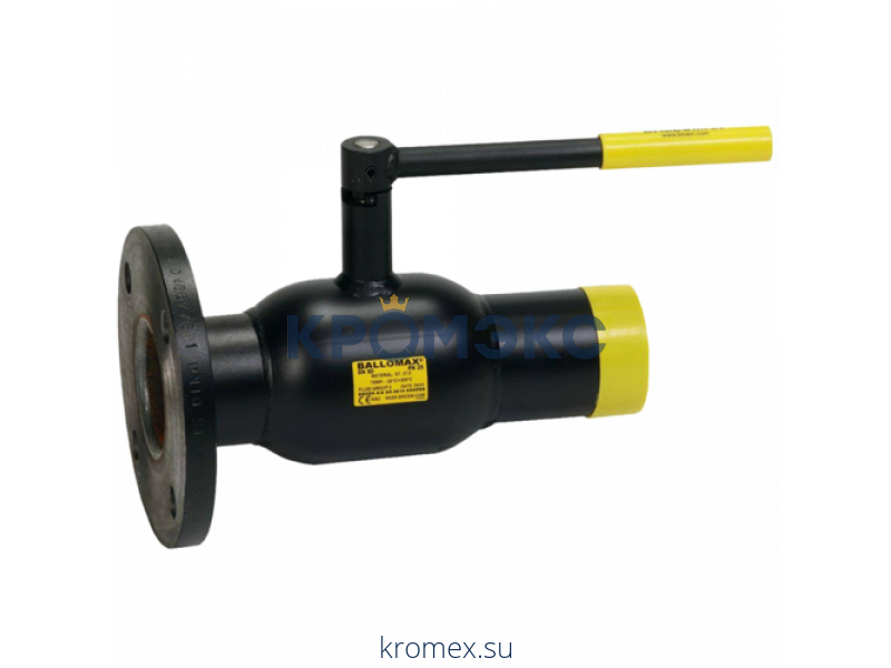 Кран шаровой сталь Ballomax КШТ 61.104 Ду 80 Ру25 фл/под привар BROEN КШТ 60.104.080.А.25
