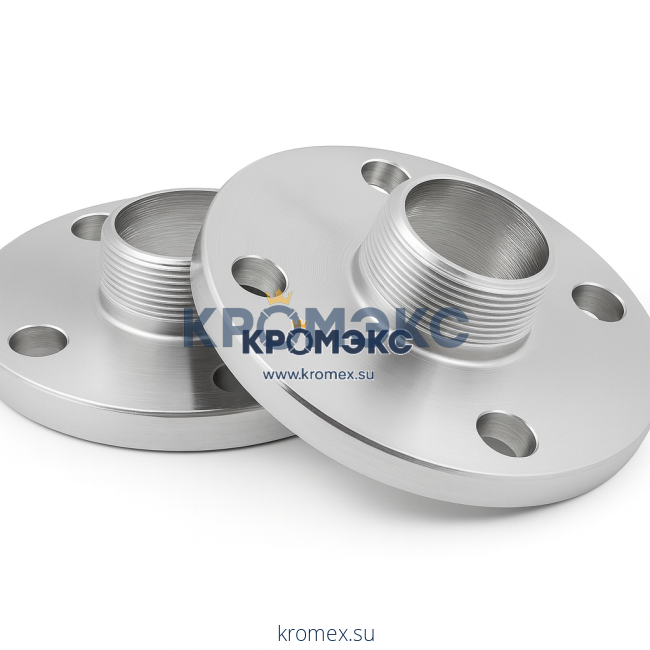 Фланец с резьбовым хвостовиком оцинкованный Ду-20 Ру-16 ГОСТ 12815-80