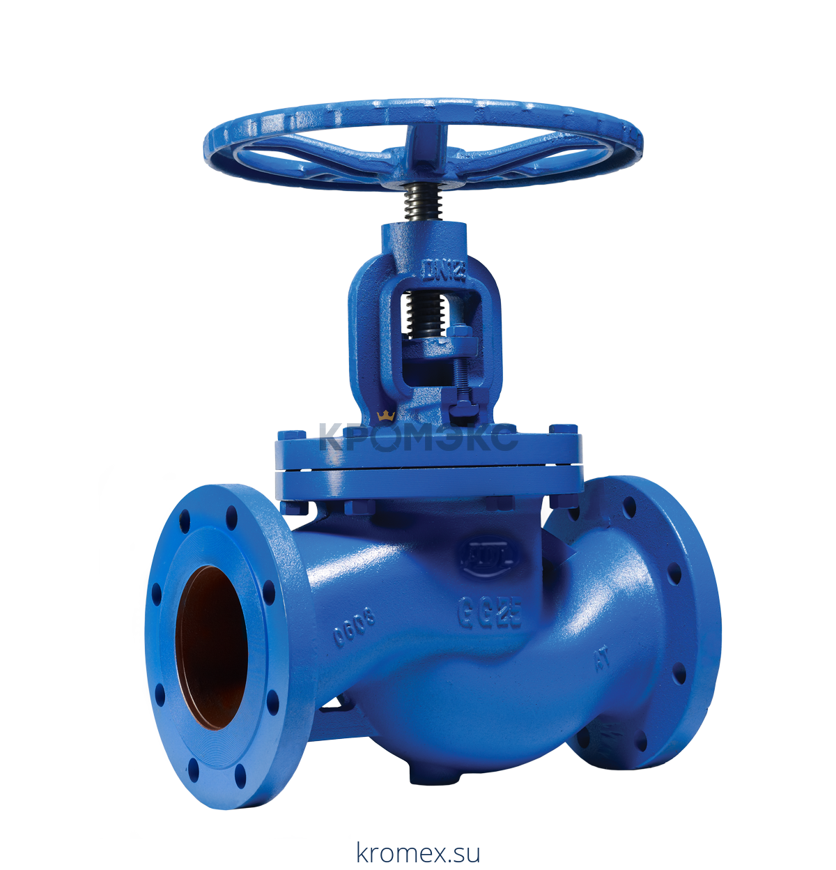 Клапан запорный чугун KV16 Ду 32 Ру16 Тмакс=300 оС фл со штурвалом сальниковый Гранвэл BO02B102830