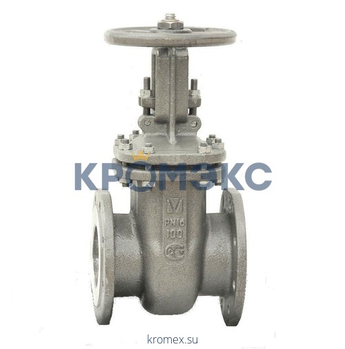 Задвижка клиновая нерж газ 30нж41нж Ду 100 Ру16 фл МЗТА