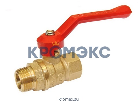 Кран шаровой латунь Стандарт 221 аналог 11б27п1 Ду 20 Ру16 ВР/НР полнопроходной рычаг ГАЛЛОП 103184