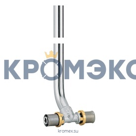 Тройник МП для подключения труб к радиатору латунь пресс RM158 Дн 16 Giacomini RM158X034