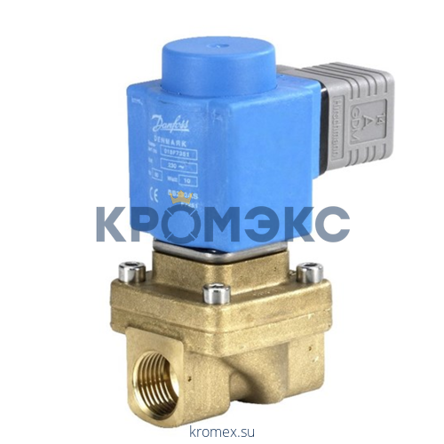 Клапан эл/магн латунь НЗ EV250B Ду18 Ру10 ВР 140С Danfoss 032U5254