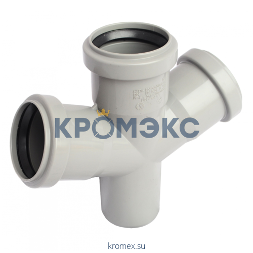 Крестовина PP-H 1-плоскостная серая HT HTDA Дн 110х50х50х67гр б/нап в/к Ostendorf 115910