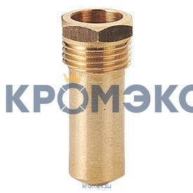 Гильза латунь R227 для датчика температуры (1/2") НР Giacomini R227Y010