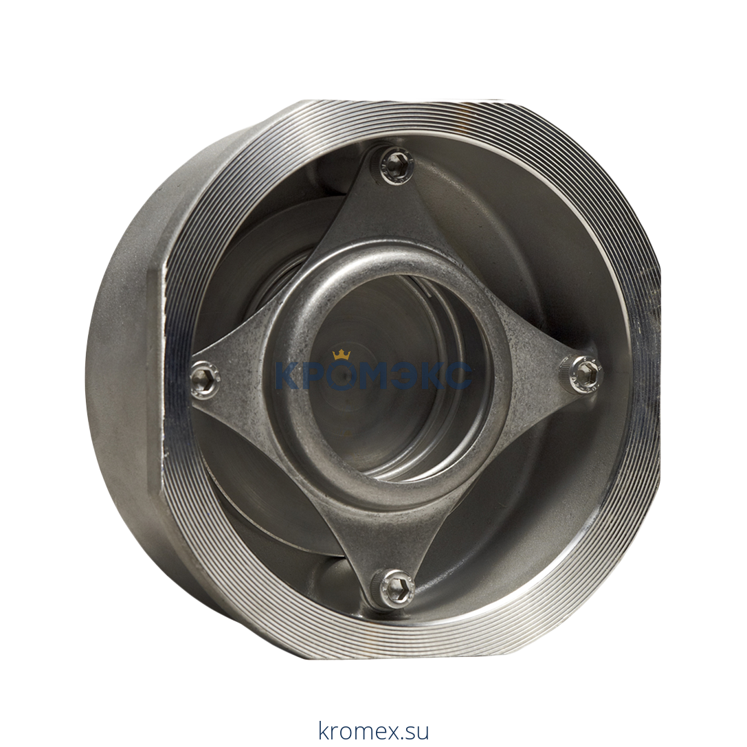 Клапан обратный нерж осевой Гранлок CVS40 Ду 32 Ру40 Тмакс=300 оС межфл диск нерж ADL DF03B362403