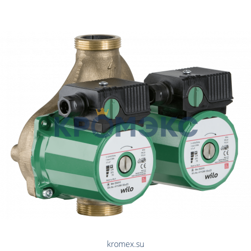 Насос циркуляционный с мокрым ротором STAR-ZD 25/6 PN10 сдвоенный 1х230В/50 Гц Wilo 4111288