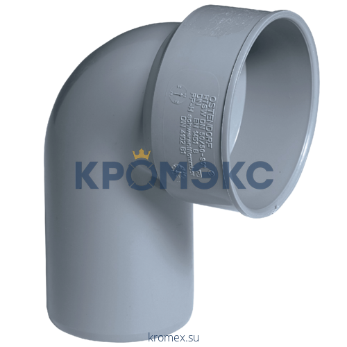 Отвод PP-H сифонный серый HT HTSW Дн 40/30х90гр б/нап б/к Ostendorf 111910