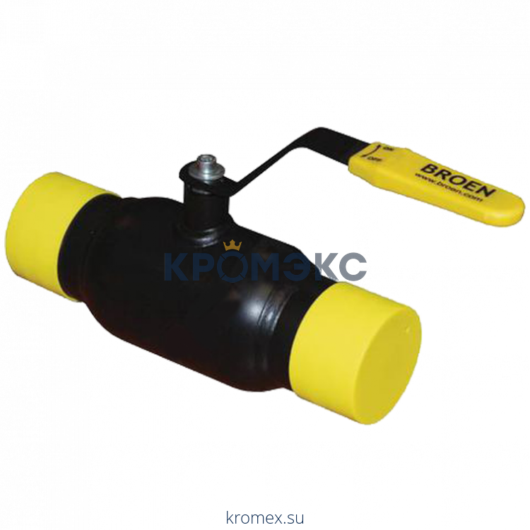 Кран шаровой сталь 11с10фт Ду 50 Ру16 п/привар BROEN КШТ 60.002.050.А.16