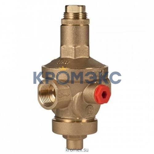 Регулятор давления мембранный латунь R153M Ду 32 Ру25 G1 1/4" ВР Рн=1,5 - 7бар с вых. под маном. Giacomini R153MY006