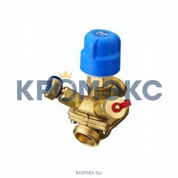 Комбинированный балансировочный клапан-ограничитель расхода AQT-R DN32 PN20, диапазон настройки=720-3600 л/ч, Tmax 130 °С, с наружной резьбой, в комплекте с фитингами 003Z0235R (2шт), с измерительными ниппелями, с изменяемой настройкой, корпус-DZR Л 003Z1