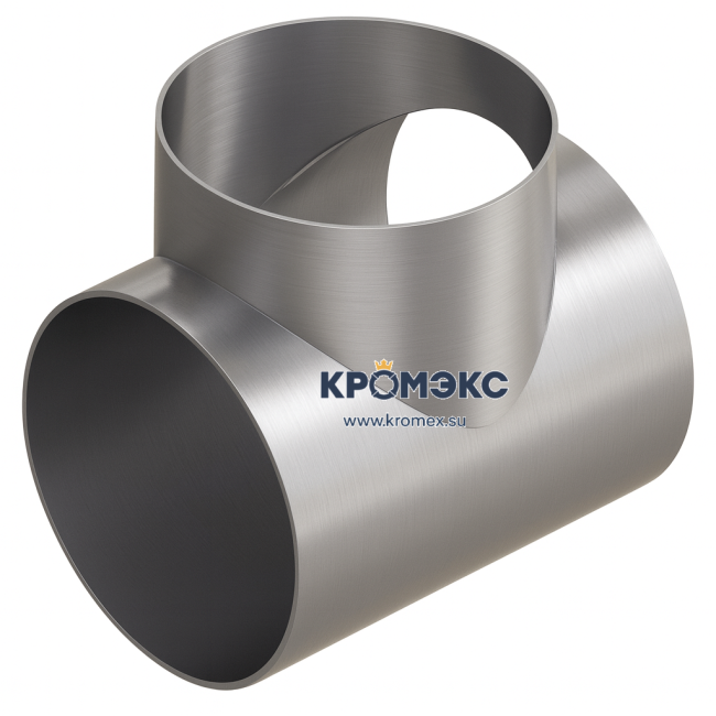 Тройник стальной 1220x25-1220х18 ОСТ 34 10.762-97 равнопроходный сварной