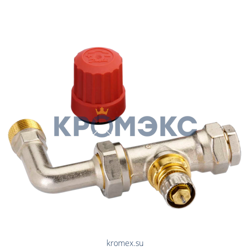 Клапан термостатический RTR-K для двухтр Ду 15 Ру10 с уплотнительной втулкой и отводом клипс RTR (RA) Danfoss 013G7039