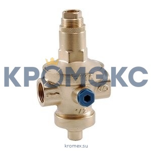 Регулятор давления мембранный латунь 224 Ду 40 Ру25 G1 1/2" ВР Рн=1 - 7бар с вых. под маном. OR 0224.042