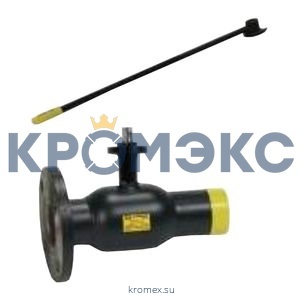 Кран шаровой сталь Ballomax КШТ 61.104 Ду 125 Ру25 фл/под привар ISO-фл и рукоятка BROEN КШТ 61.104.125