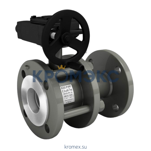 Кран шаровой сталь 11с67п Ду 65 Ру16 фл с редуктором LD КШ.Р.Ф.Р.065/050.016.Н/П.02