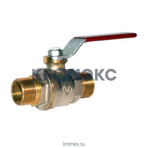 Кран шаровой латунь никель R913L Ду 32 Ру35 НР полнопроходной рычаг Giacomini R913LX026