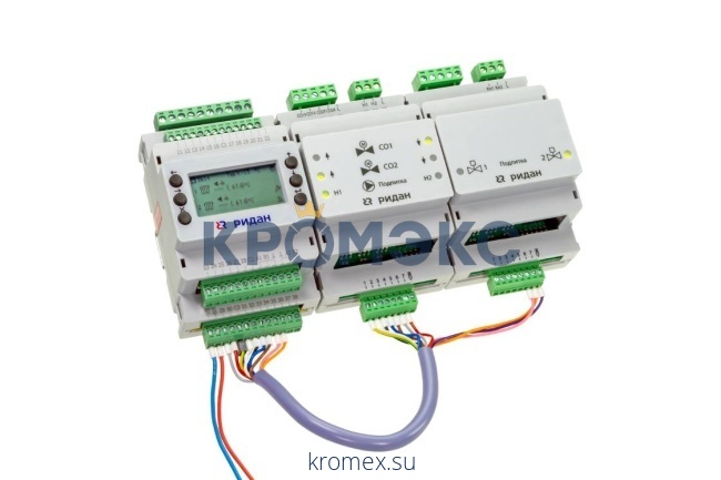 Контроллер ECL-3R 361, для регулирования температуры в двух контурах отопления, 24 В пост. ток, Ридан 087H3804R