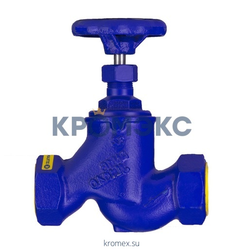 Клапан запорный чугун 201A Ду 50 Ру16 Тмакс=200 оС ВР со штурвалом сальниковый Zetkama 201A050C00