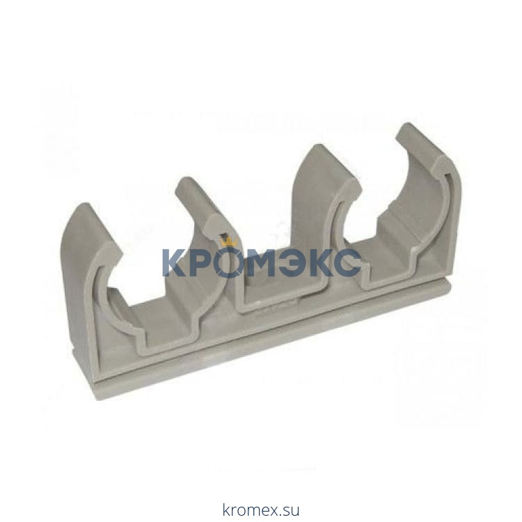 Опора PP-R двойная серая Дн 20 RTP (РосТурПласт) 10971