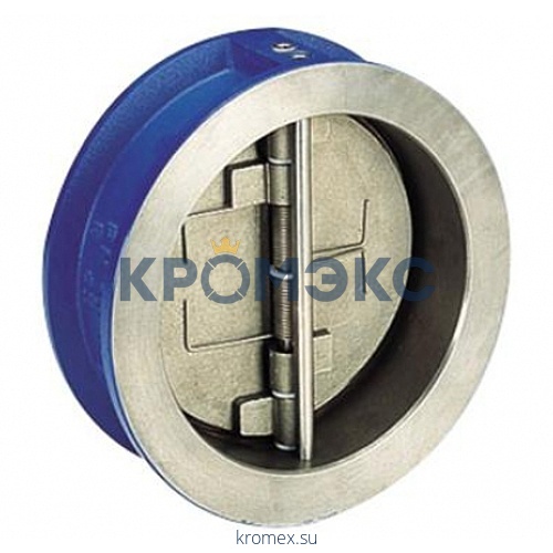 Клапан обратный чугун 2/створ NVD 895 Ду 300 Ру16 Тмакс=100 оС межфл створки нерж Danfoss 065B7503