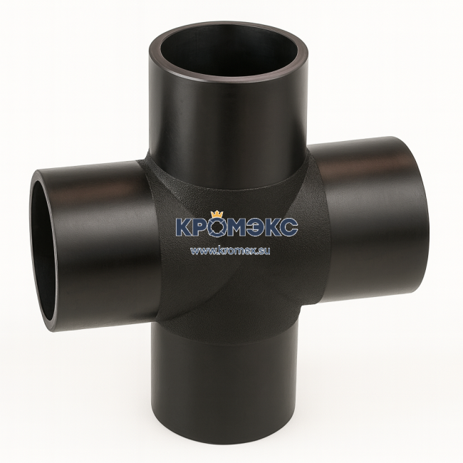 Крестовина ПЭ100 литая для ПНД труб SDR 11 63 мм