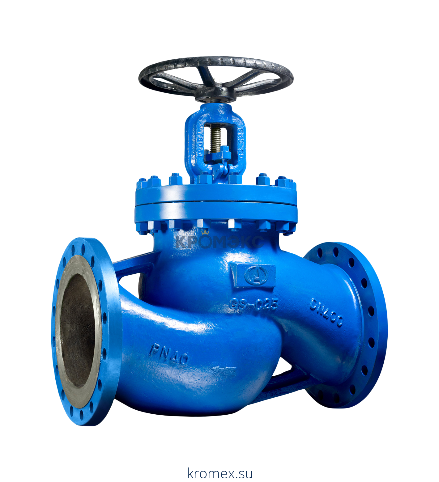 Клапан запорный сталь KV40 Ду 50 Ру40 Тмакс=400 оС фл Гранвэл BO03B102688