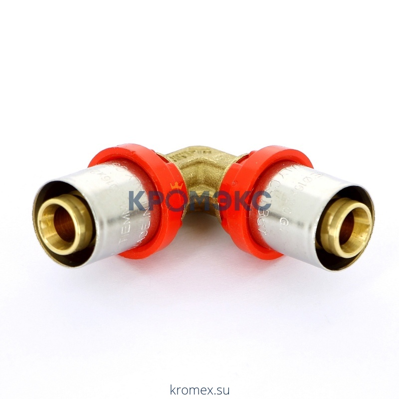 Угольник МП латунь пресс Дн 16х90гр TIEMME 1650011(1653G161600CZ)