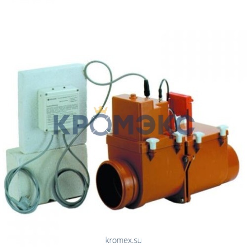 Затвор канализационный Дн 160 б/нап 2-х камерный, с эл/приводом, 2-мя лючками, с выходом для ПК HL 715.2EPC