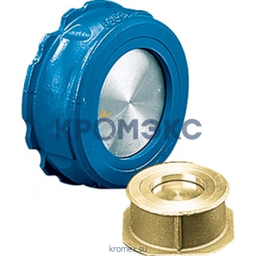 Клапан обратный чугун осевой NVD 802 Ду 150 Ру16 Тмакс=100 оС межфл диск чугун Danfoss 065B7527