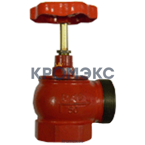 Клапан пожарный чугун угловой 90 гр КПЧМ 65-1 Ду 65 1,6 МПа муфта-цапка с датчиком положения ДППК 27 Апогей 110032