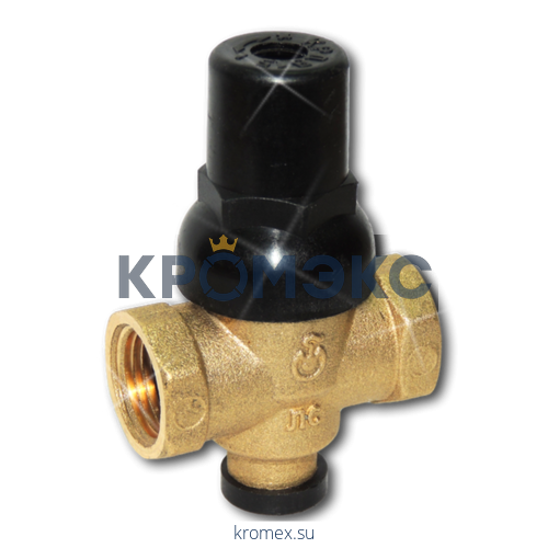 Регулятор давления поршневой латунь КРДВ Ду 15 Ру16 G1/2" ВР Рн=2 - 4бар с вых. под маном. и фильтром Цветлит ZW60005