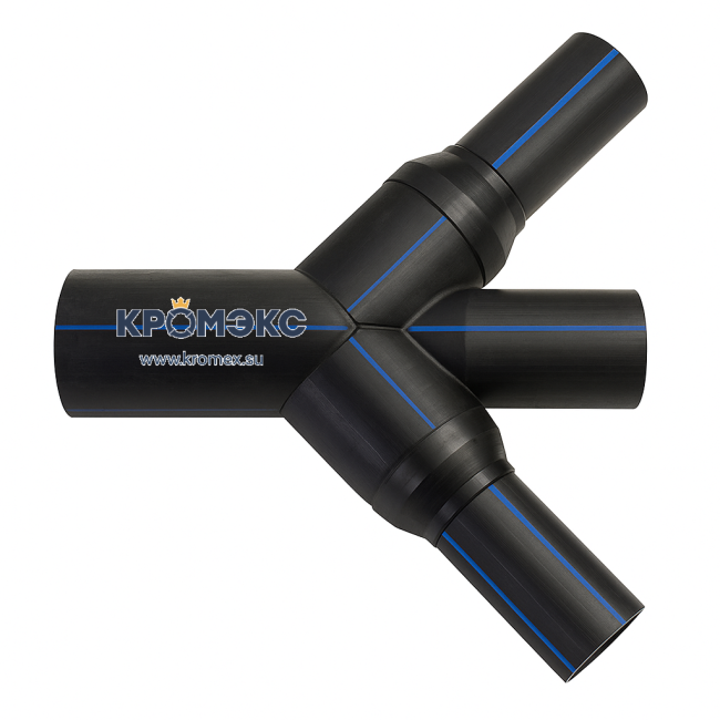 Крестовина ПЭ100 63х40 мм SDR17 45° переходная сварная ПНД