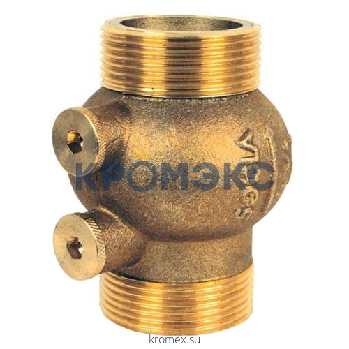 Клапан обратный латунь осевой 223 Ду 25 Ру16 Тмакс=80 оС НР G1 1/4" диск латунь с аксиальным затвором Danfoss 149B2892